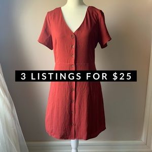 NWT Forever 21 button up dress